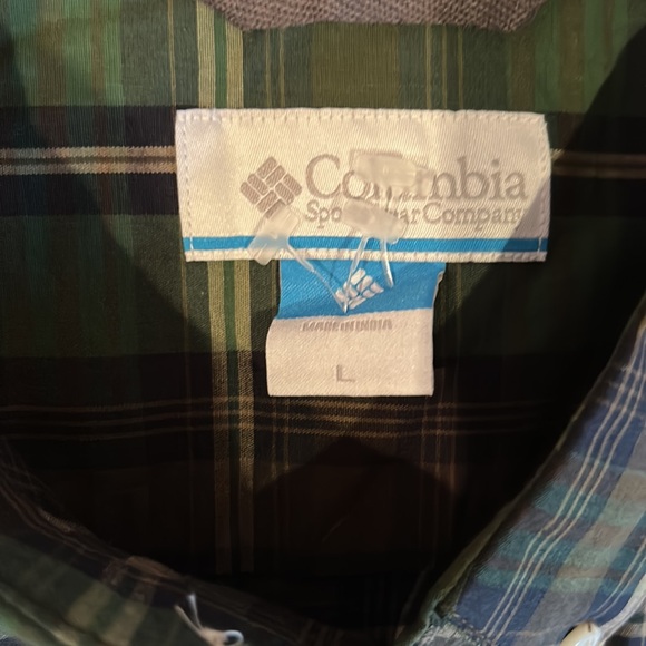 NWT COLUMBIA rapid rivers ll plaid button down men’s large - Picture 7 of 9
